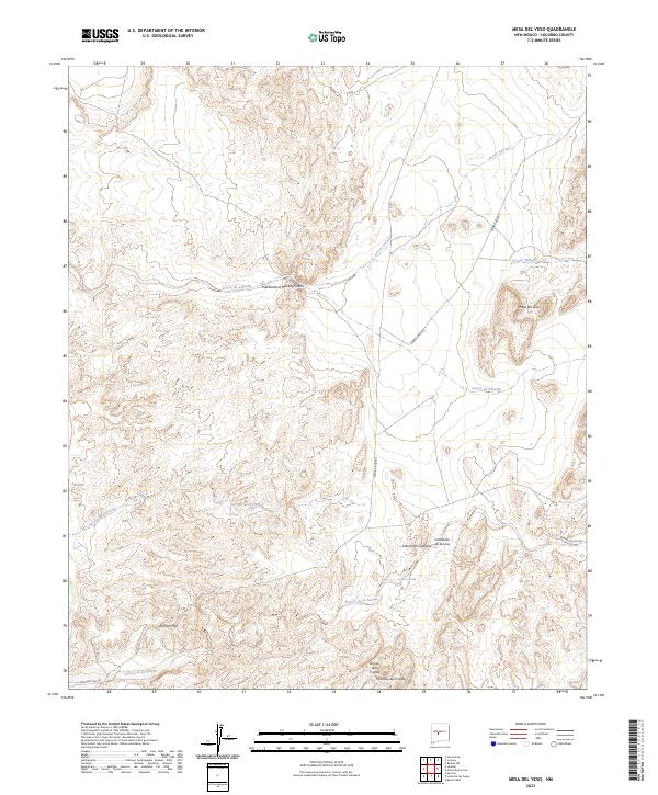 Mesa Del Yeso topographic map thumbnail