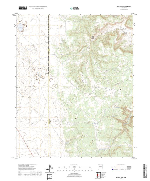 Mesa El Toro topographic map thumbnail