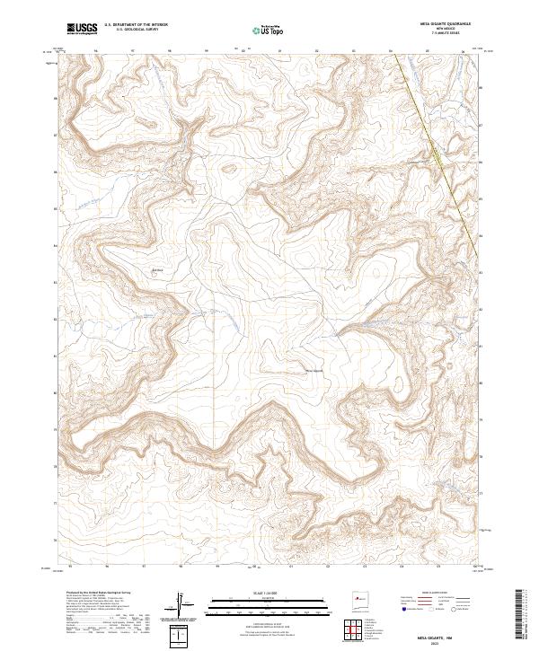 Mesa Gigante topographic map thumbnail