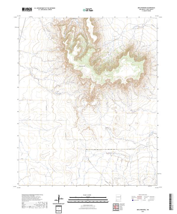 Mesa Redonda topographic map thumbnail