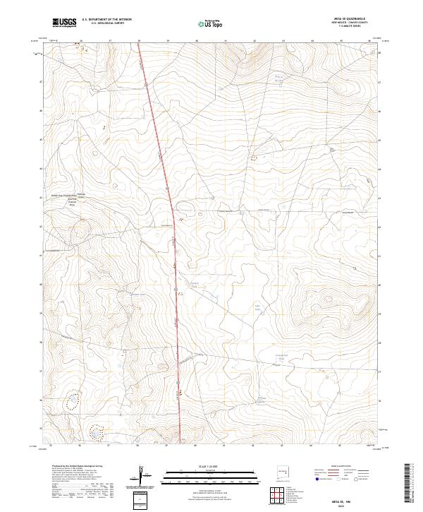 Mesa SE 2023 topographic map thumbnail