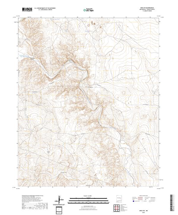 Mesa SW 2023 topographic map thumbnail