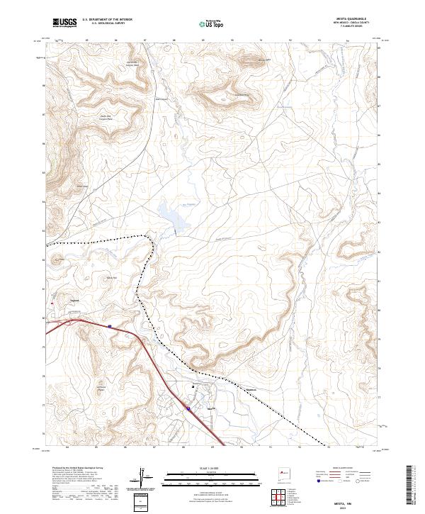 Mesita 2023 topographic map thumbnail