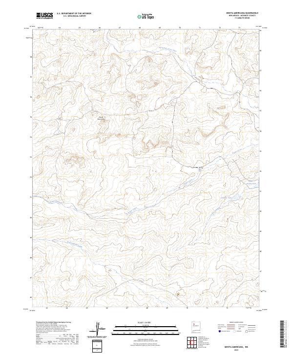 Mesita Americana topographic map thumbnail