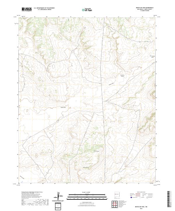 Mesita De Yeso topographic map thumbnail