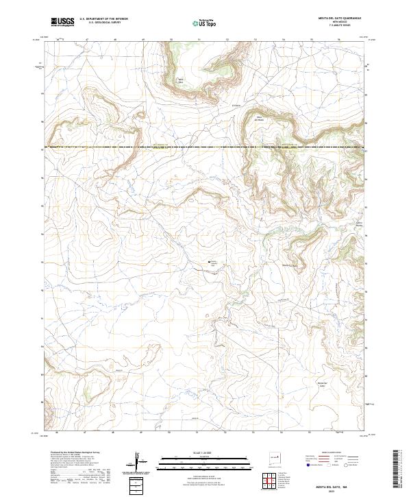 Mesita Del Gato topographic map thumbnail