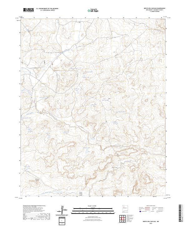 Mesita Del Gavilan topographic map thumbnail