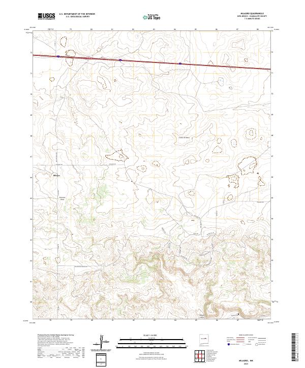 Milagro topographic map thumbnail