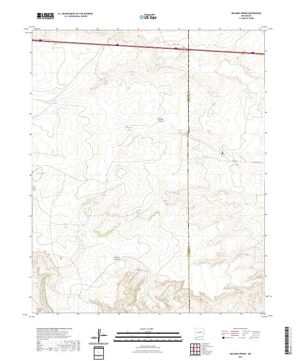 Milagro Spring 2023 topographic map thumbnail