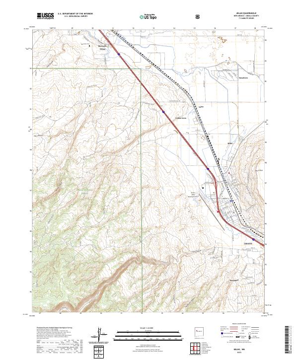 Milan topographic map thumbnail