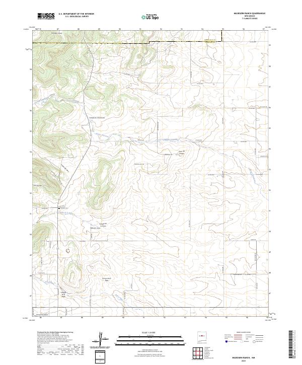 Milbourn Ranch topographic map thumbnail