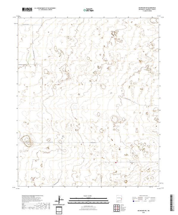 Milnesand NW topographic map thumbnail