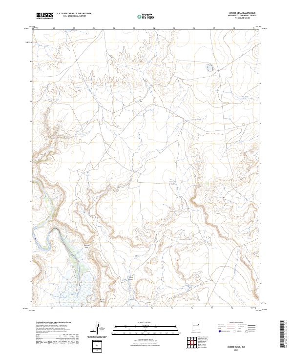 Minese Mesa topographic map thumbnail