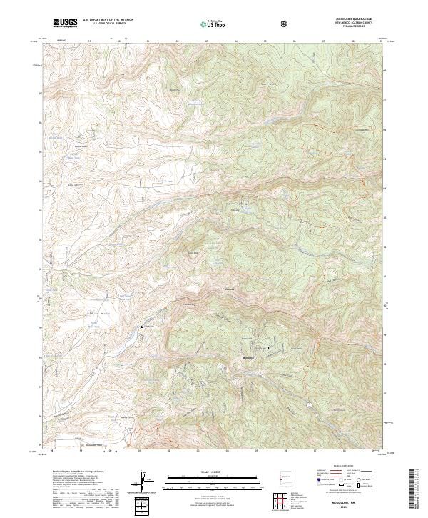 Mogollon topographic map thumbnail