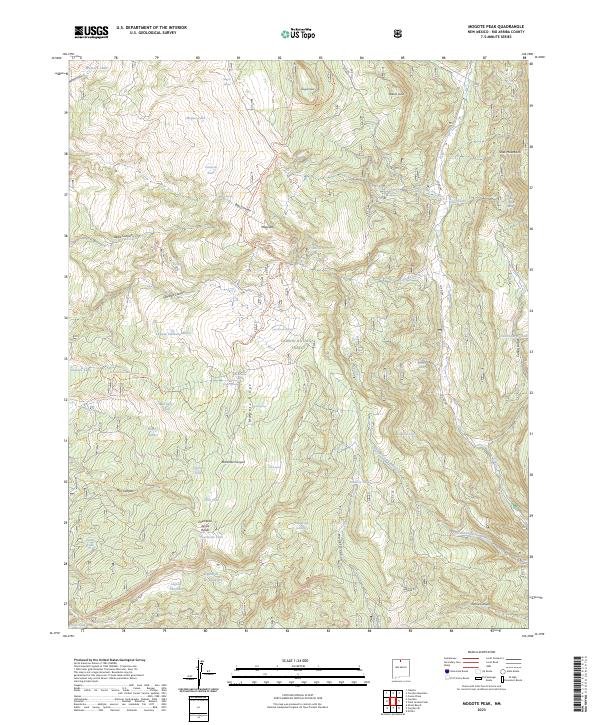 Mogote Peak topographic map thumbnail