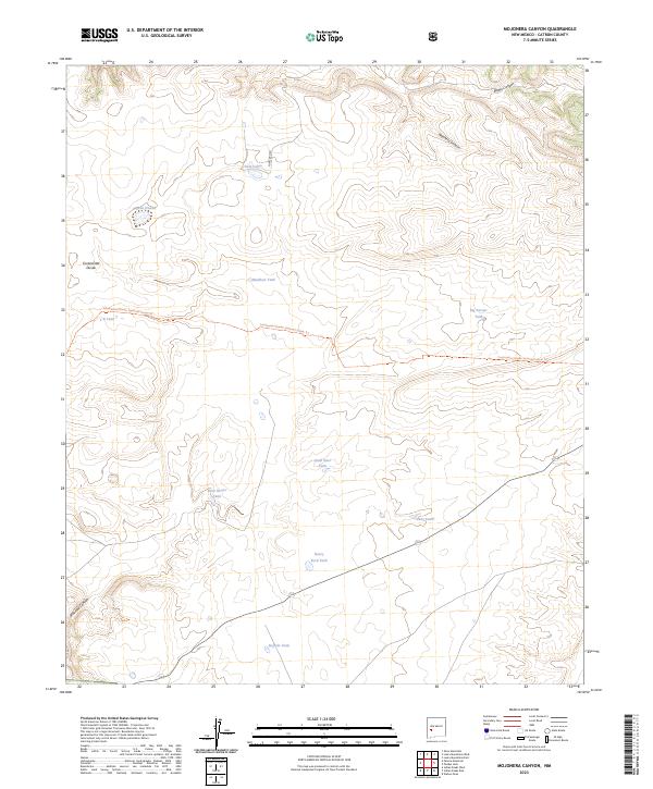Mojonera Canyon topographic map thumbnail