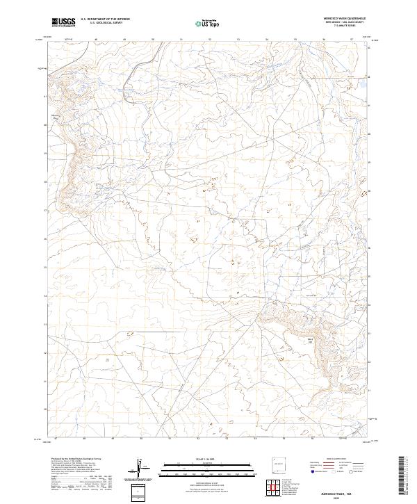 Moncisco Wash topographic map thumbnail