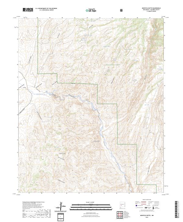 Montoya Butte topographic map thumbnail