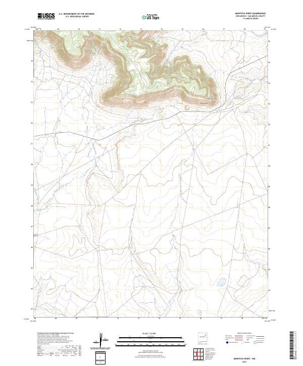 Montoya Point topographic map thumbnail