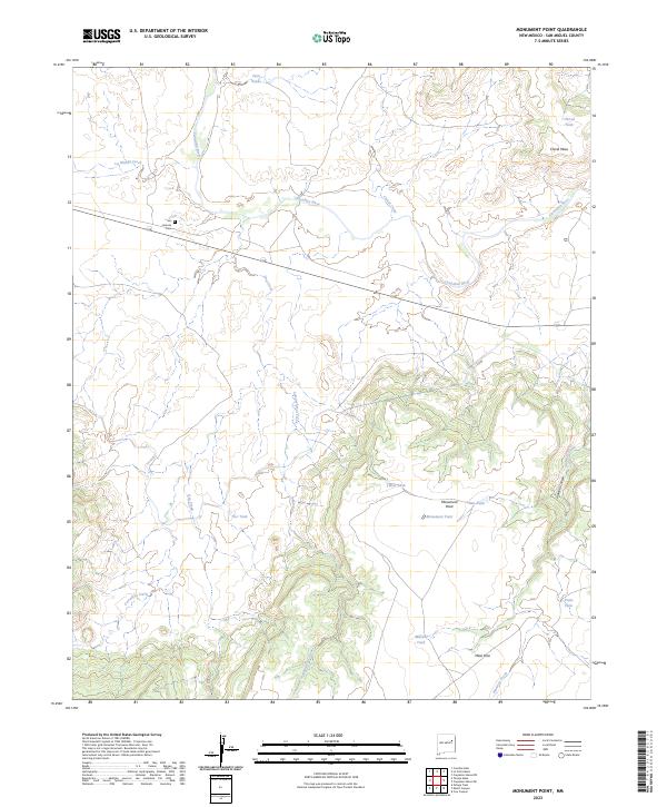 Monument Point topographic map thumbnail