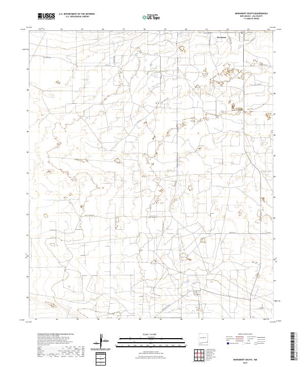 Monument South topographic map thumbnail