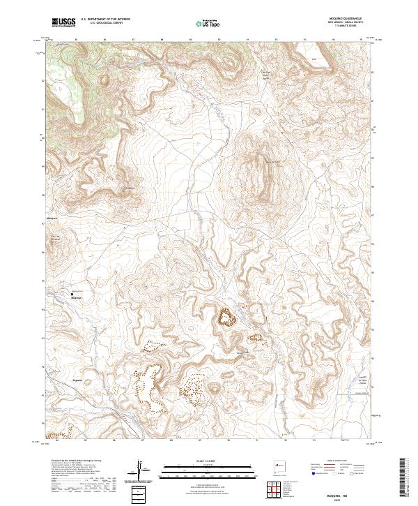Moquino 2023 topographic map thumbnail