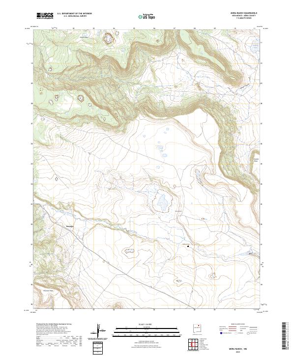 Mora Ranch topographic map thumbnail