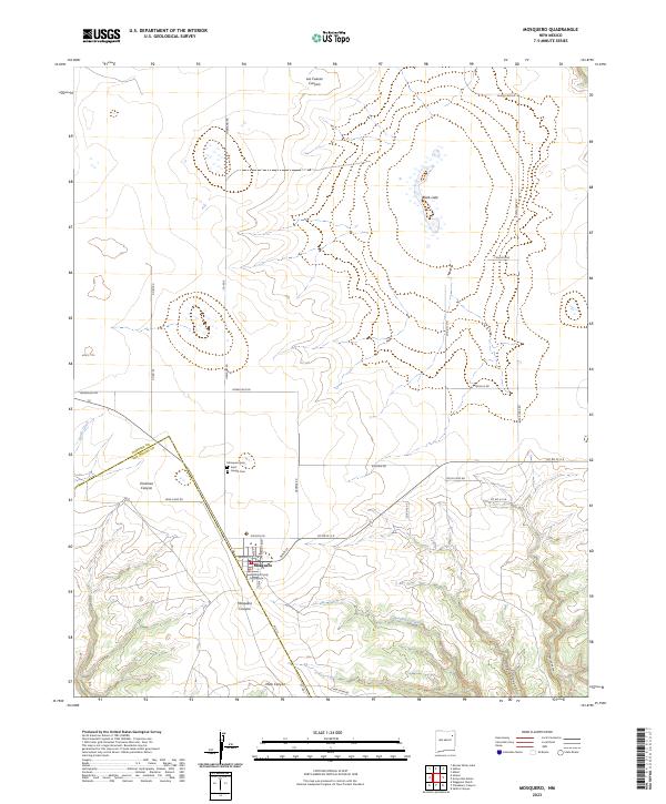 Mosquero topographic map thumbnail