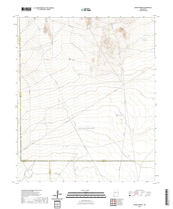 Mound Springs topographic map thumbnail