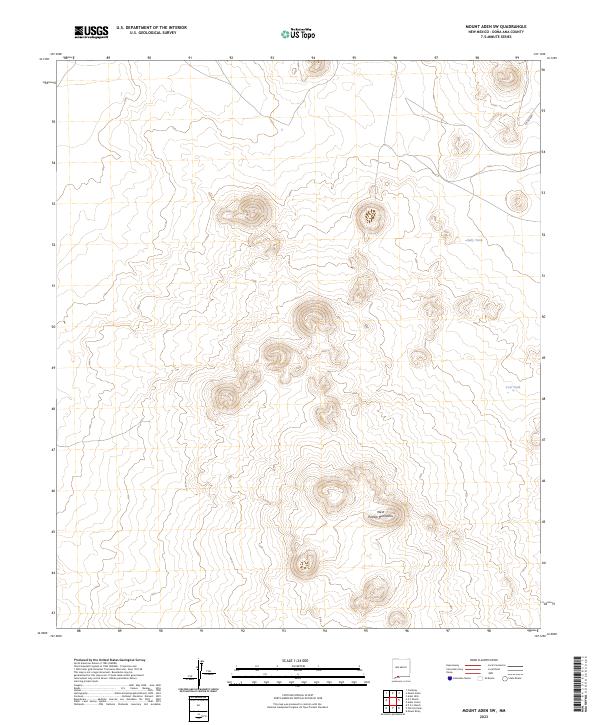 Mount Aden SW topographic map thumbnail