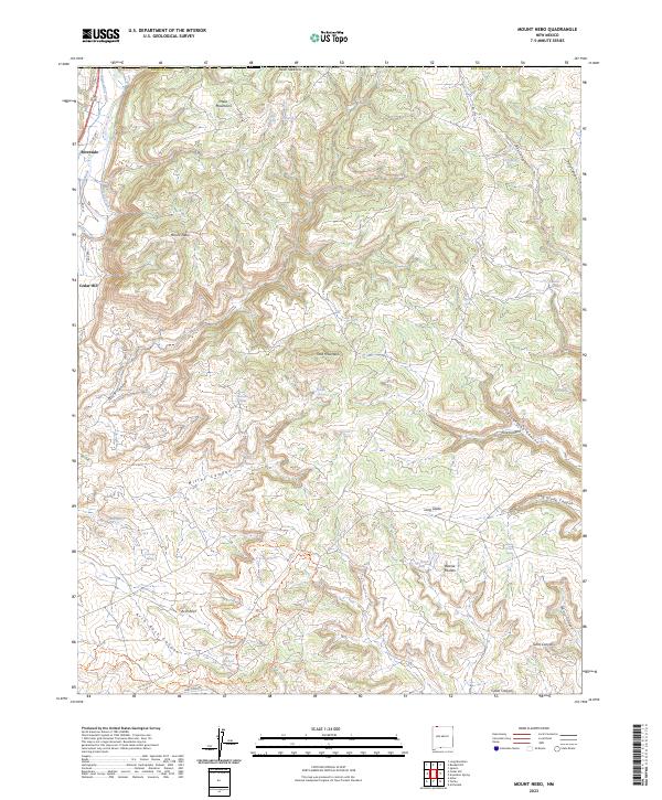 Mount Nebo topographic map thumbnail