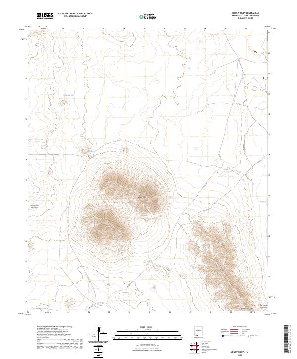 Mount Riley topographic map thumbnail