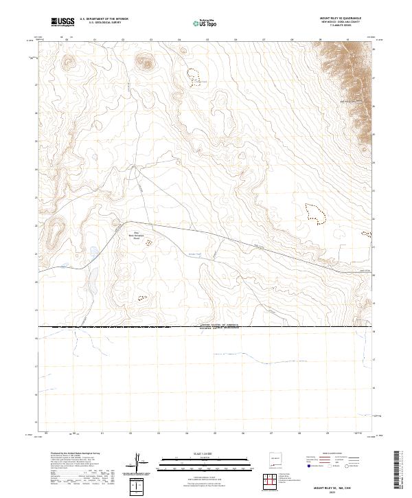 Mount Riley SE 2023 topographic map thumbnail