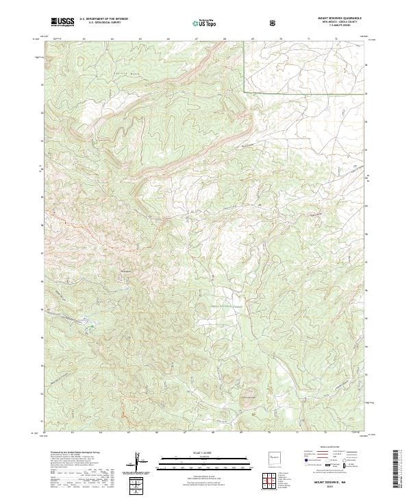 Mount Sedgwick 2023 topographic map thumbnail