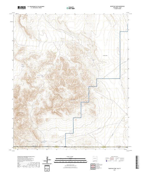 Mountain Tank topographic map thumbnail