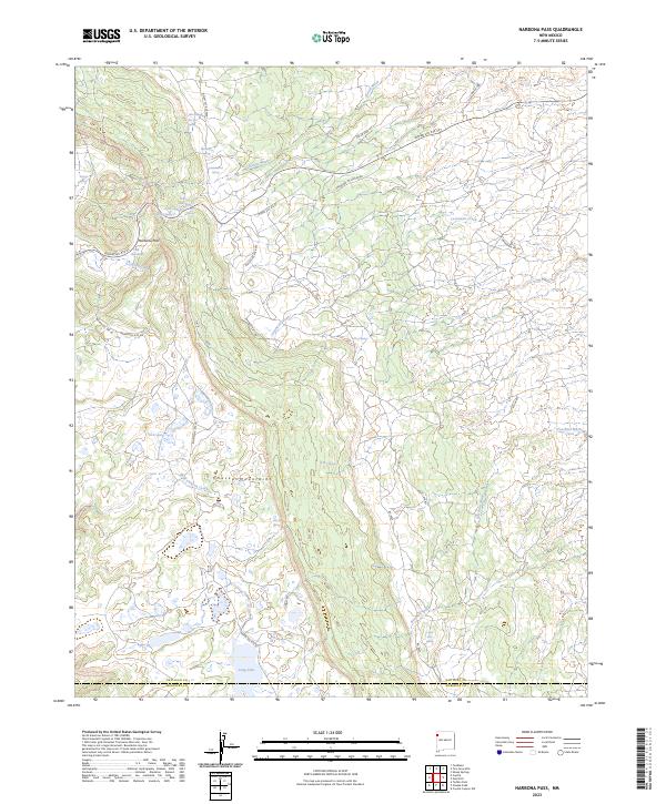 Narbona Pass 2023 topographic map thumbnail