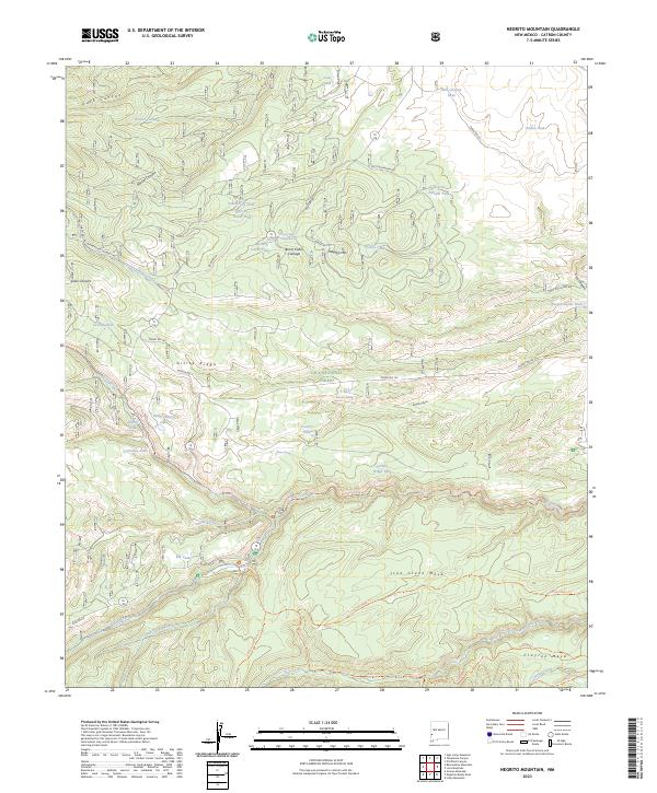 Negrito Mountain 2023 topographic map thumbnail