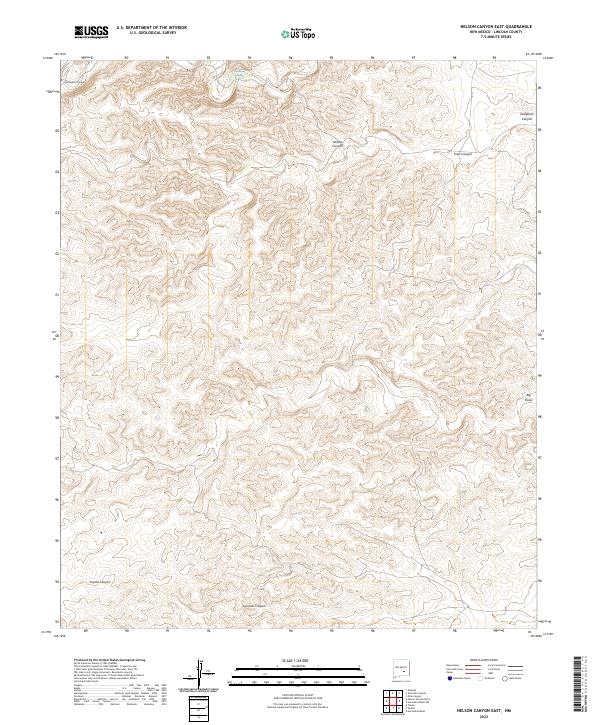 Nelson Canyon East topographic map thumbnail
