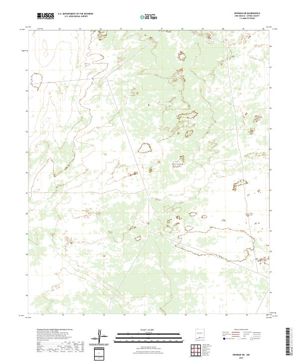 Newman NE topographic map thumbnail