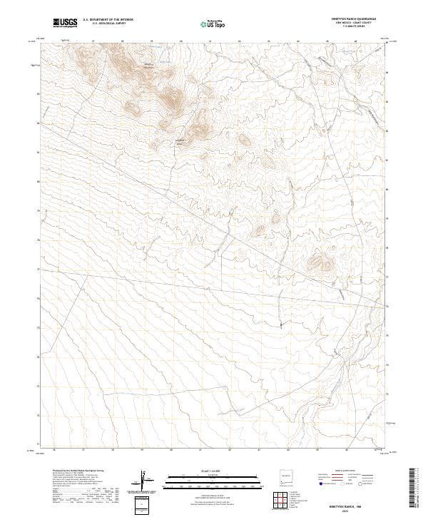Ninetysix Ranch 2023 topographic map thumbnail