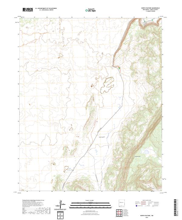 North Pasture topographic map thumbnail
