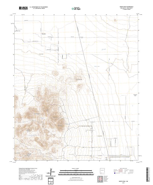 North Peak topographic map thumbnail