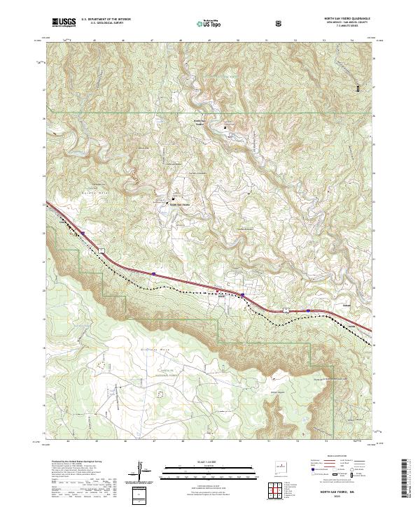 North San Ysidro topographic map thumbnail