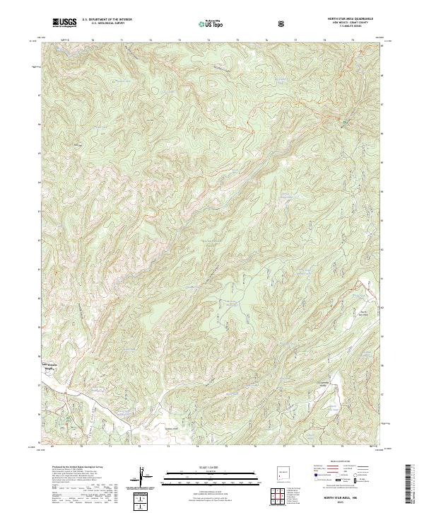 North Star Mesa topographic map thumbnail