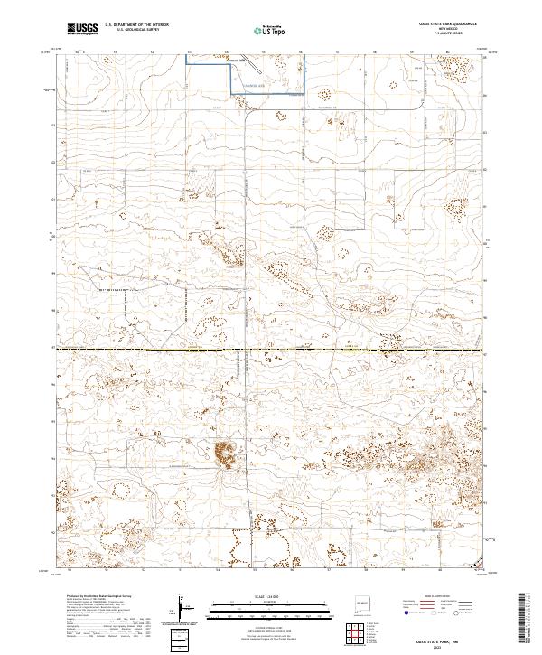 Oasis State Park 2023 topographic map thumbnail