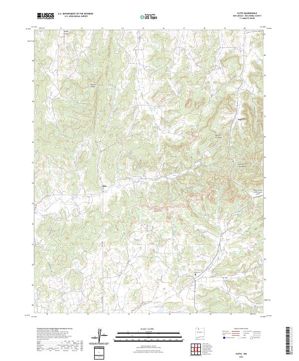 Ojito topographic map thumbnail
