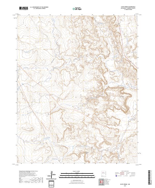 Ojito Spring topographic map thumbnail