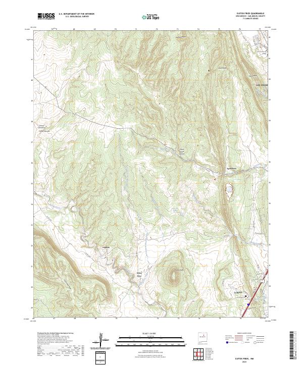 Ojitos Frios topographic map thumbnail