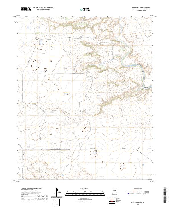 Ojo Negro Creek topographic map thumbnail