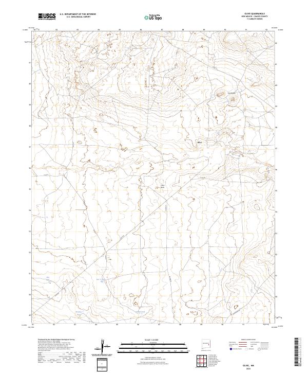 Olive topographic map thumbnail